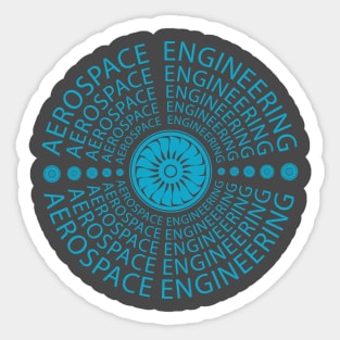 aerospace engineering airplane aeronautical Sticker